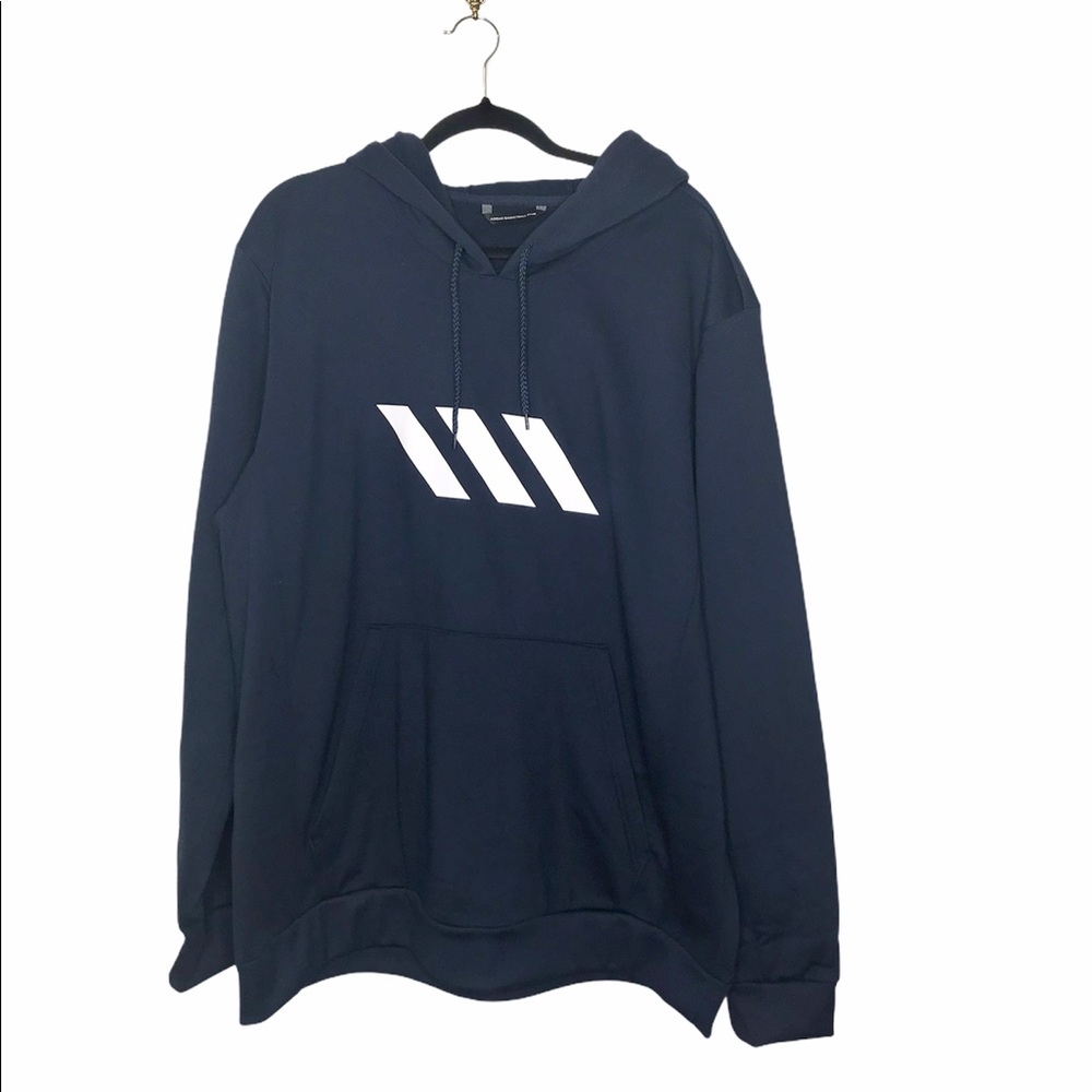 NWT Adidas Men’s Sport French Terry Fleece Hoodie - Picture 3 of 8